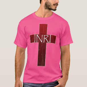 Camiseta Inri Cross Crucifix Jesus Páscoa Católico Rei de