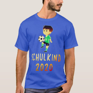 Camiseta Inscrição na escola 2020, criança em idade escolar