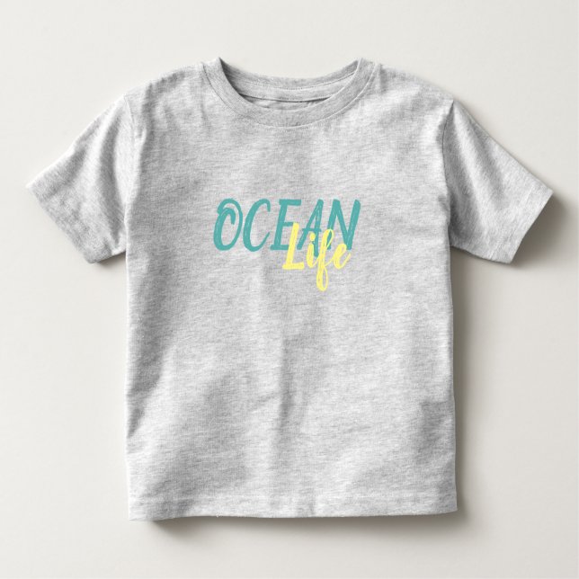 Camiseta inscrição NAUTURAL OCEAN LIFE | (Frente)