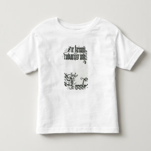 Camiseta Inscrição no roteiro gótico