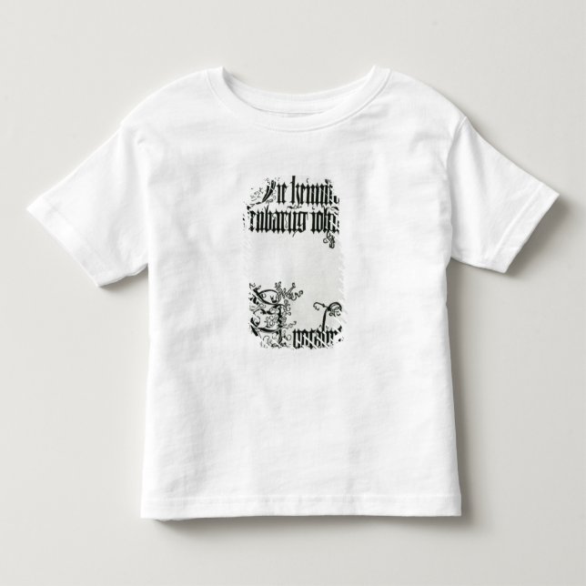 Camiseta Inscrição no roteiro gótico (Frente)