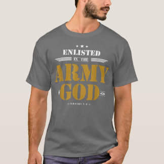 Camiseta Inscrito No Exército De Deus, Cristão