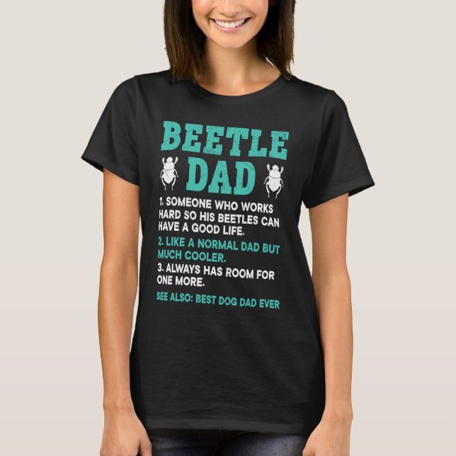 Camiseta Insect  Entomology Future Entomologist Beetle Dad (Frente)