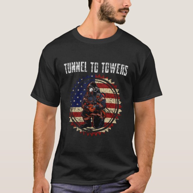 Camiseta Inserções de Sinalizador de Túnel para Torres Amér (Frente)