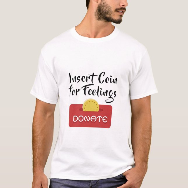 Camiseta Inserir Moedas para Sentidos (Frente)