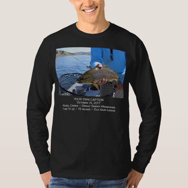 Camiseta Inserir Sua Fotografia De Pesca (Frente)