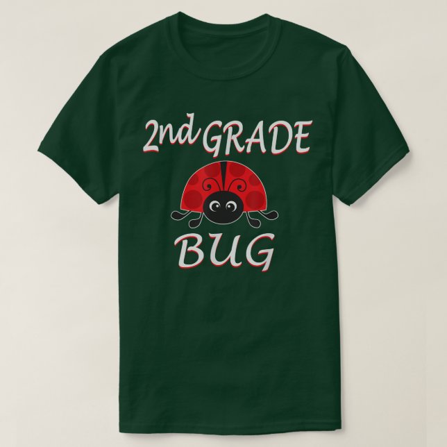 Camiseta Inseto Grau segundo Engraçado Ladybug Segundo Grau (Frente do Design)