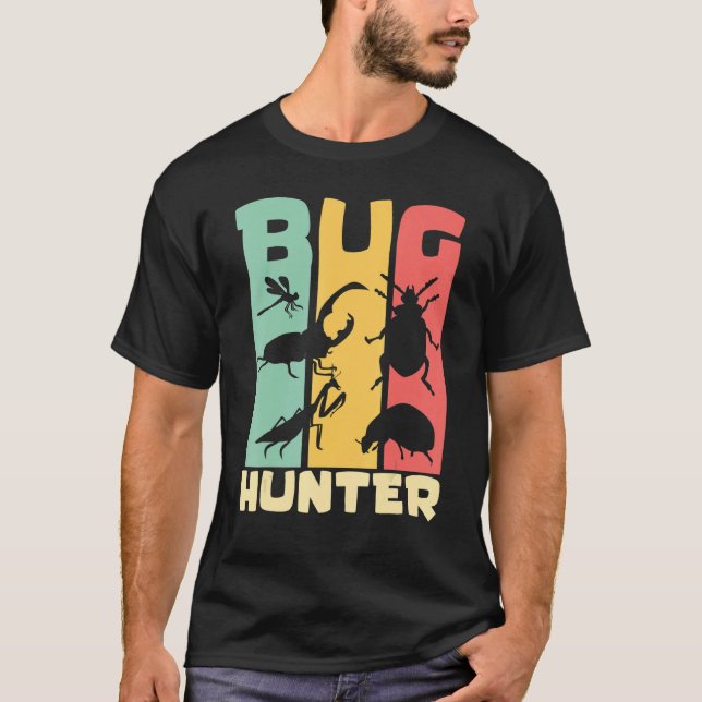 Camiseta Inseto Hunter Entomologista Insetos para Meninas (Frente)