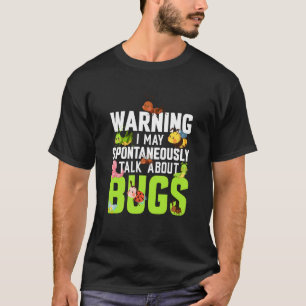Camiseta Inseto Insect Science Eu Falo Espontaneamente Sobr