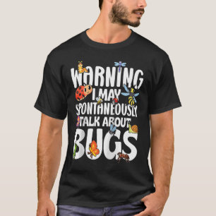 Camiseta Inseto Insect Science Eu Falo Espontaneamente Sobr