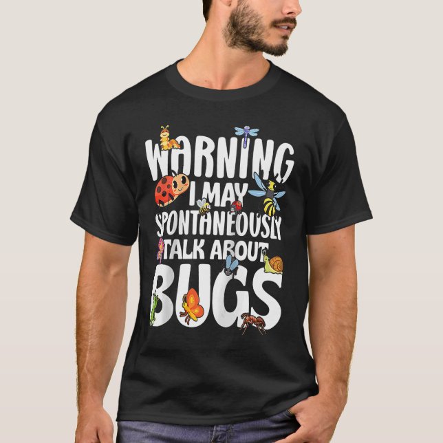 Camiseta Inseto Insect Science Eu Falo Espontaneamente Sobr (Frente)