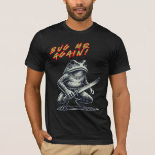 Camiseta Inseto-Me Novamente! Sapo de faca