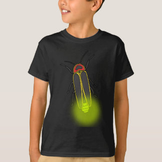 Camiseta inseto relâmpago aceso