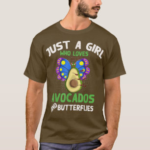 Camiseta Insetos Animais Apenas Uma Menina Que Ama Avocados