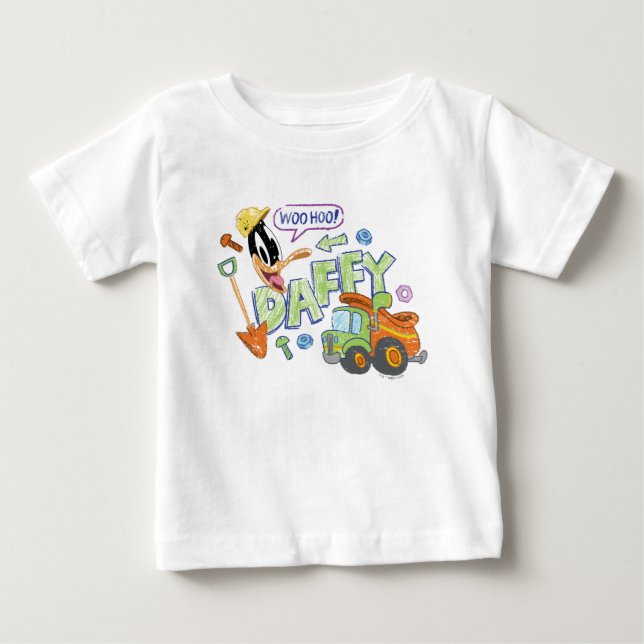 Camiseta INSETOS BUNNY BUILDERS™| Arte de desenho DAFFY DUC (Frente)