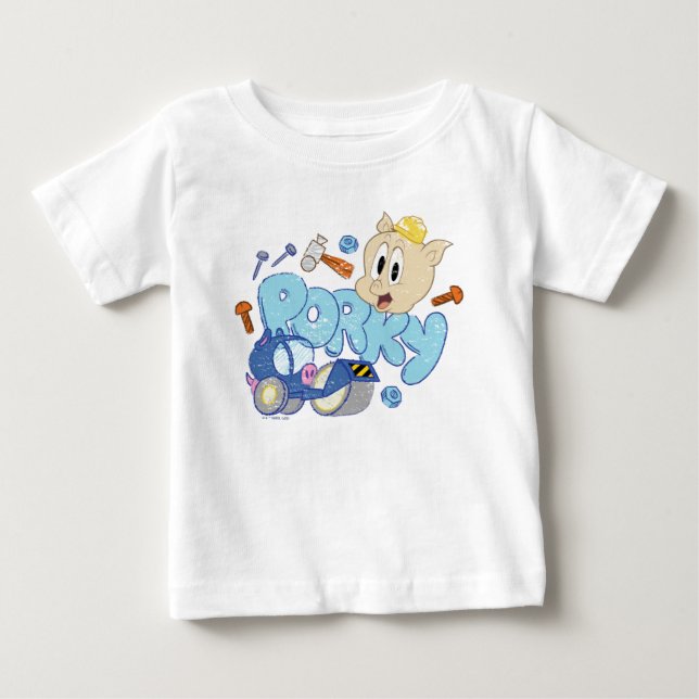 Camiseta INSETOS BUNNY BUILDERS™| Arte de Desenho Porky (Frente)