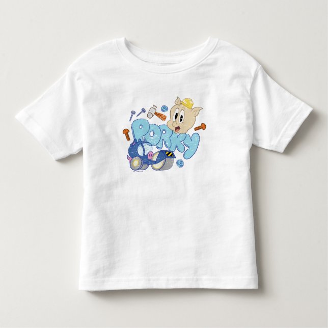Camiseta INSETOS BUNNY BUILDERS™| Arte de Desenho Porky (Frente)