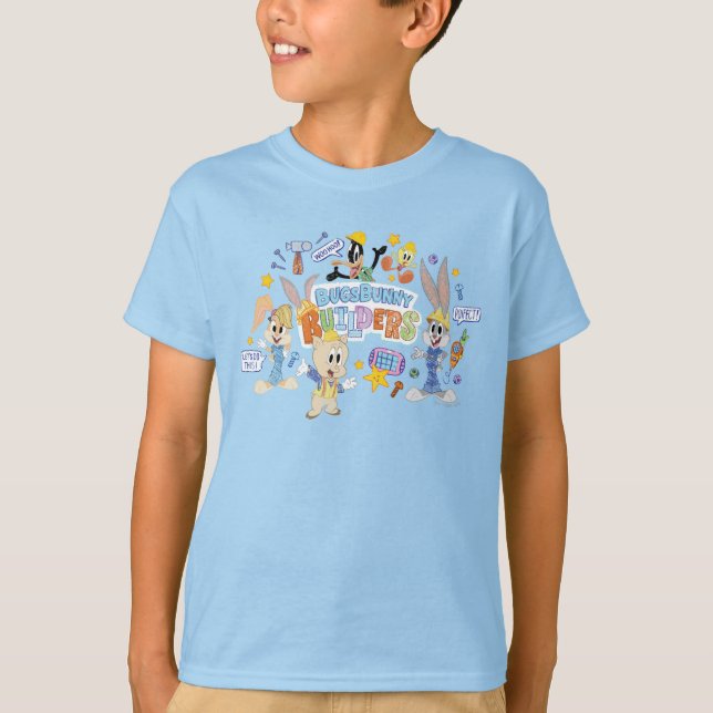 Camiseta INSETOS BUNNY BUILDERS™| Arte do esboço de grupo (Frente)