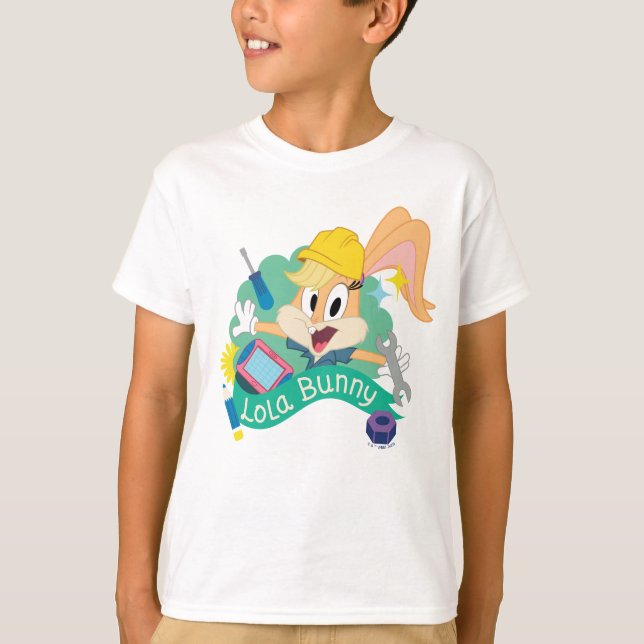 Camiseta INSETOS BUNNY BUILDERS™| Caractere Gráfico de Lola (Frente)