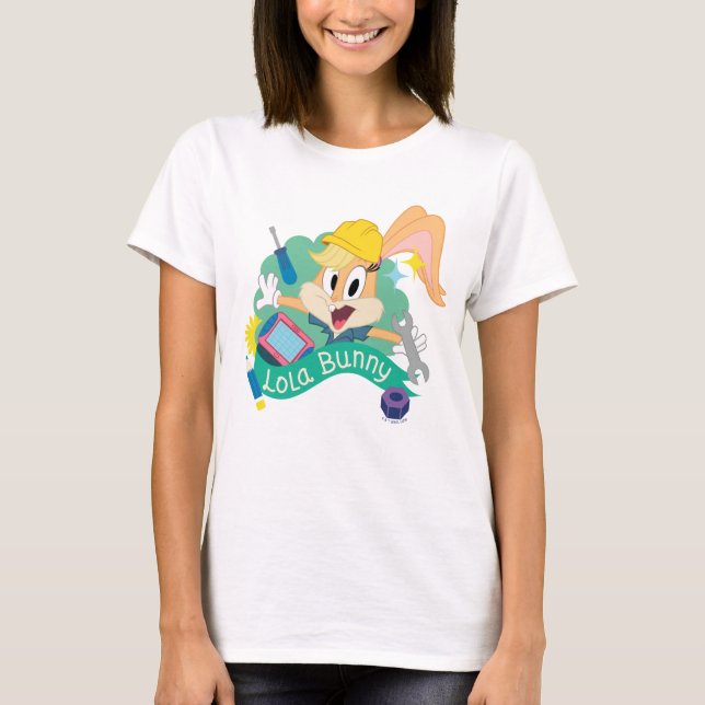 Camiseta INSETOS BUNNY BUILDERS™| Caractere Gráfico de Lola (Frente)