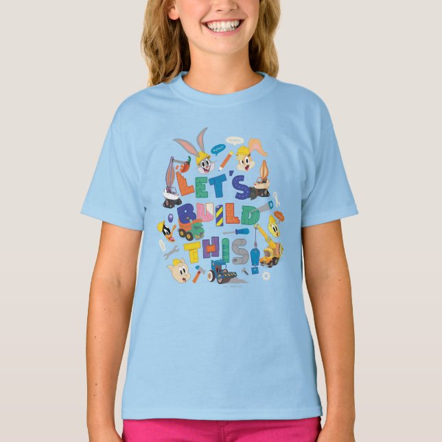 Camiseta INSETOS BUNNY BUILDERS™| Colagem "Vamos Build This (Frente)