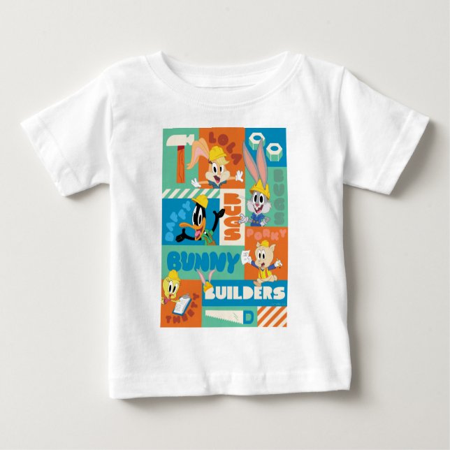 Camiseta INSETOS BUNNY BUILDERS™| Padrão de Grade de Caract (Frente)
