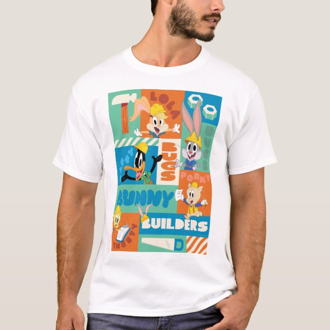 Camiseta INSETOS BUNNY BUILDERS™| Padrão de Grade de Caract (Frente)