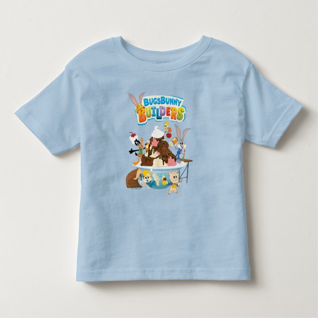 Camiseta INSETOS BUNNY BUILDERS™| Sorvete Looney Builders (Frente)