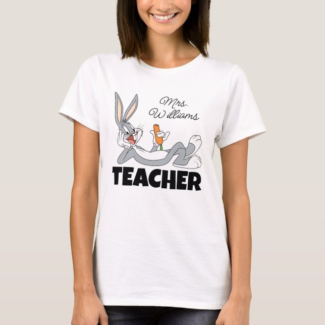 Camiseta INSETOS BUNNY™ Deitando Comendo Professor De Cenou (Frente)