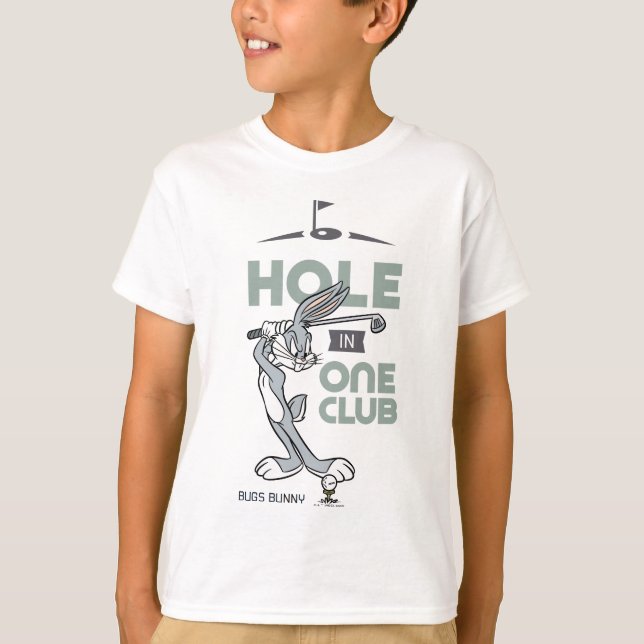 Camiseta INSETOS BUNNY™ Golfing - Buraco em um clube (Frente)