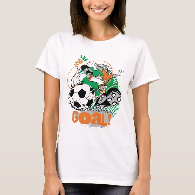 Camiseta INSETOS BUNNY™ Kicking Soccer Gol (Frente)