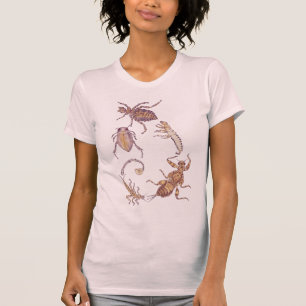 Camiseta insetos de água doce fibrosos