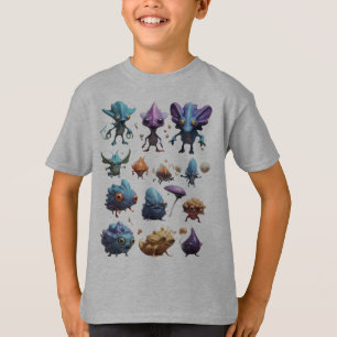 Camiseta Insetos de Monstro Bonito