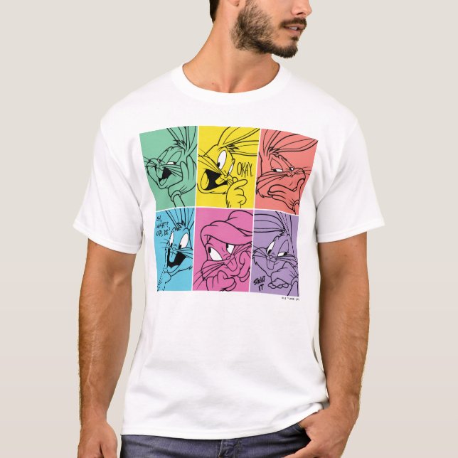 Camiseta INSETOS - Expressões BUNNY™ Color Block (Frente)