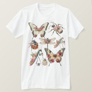 Camiseta Insetos Florais