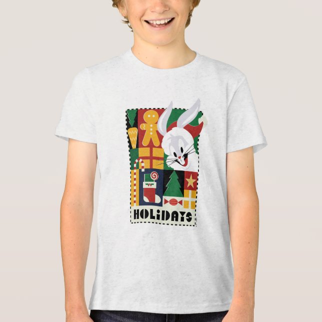 Camiseta INSETOS LOONEY™  BUNNY™ Feriados Crachá (Frente)