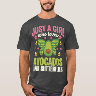 Camiseta Insetos Meninas Cute Avocado Amam Mulheres Flores