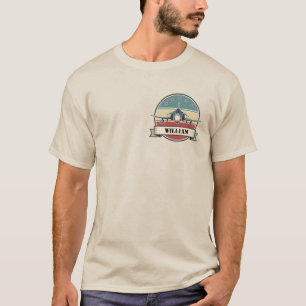 Camiseta Insígnia de Aeronave Vintage F-4 Phantom Aviação
