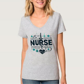 Camiseta Insígnia de Enfermeira Profissional da Saúde Arte