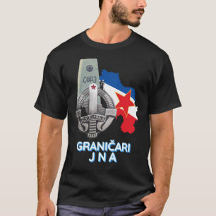Camiseta Insígnia de guardas de fronteira JNA (Granicari JN