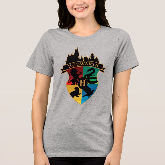 Camiseta Insígnia de Orgulho da Casa do Brasão do Castelo d (Frente)