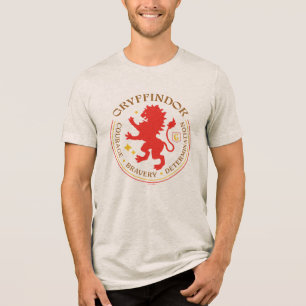 Camiseta Insígnia de Orgulho da Casa do Leão Vermelho GRYFF
