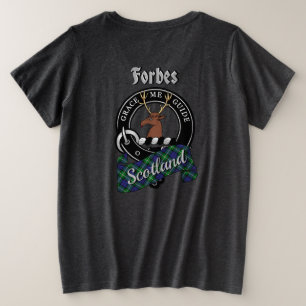 Camiseta Insígnia do Clã Forbes Feminino na parte de trás