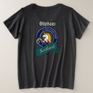 Camiseta Insígnia do Clã Oliphant Feminina na Costa