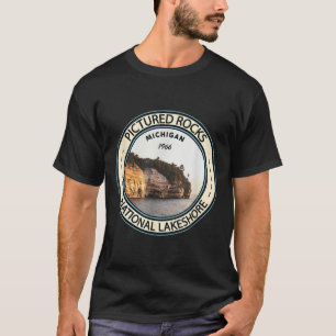 Camiseta Insígnia do Pictured Rocks National Lakeshore Mich