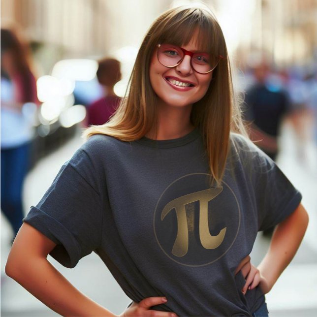 Camiseta Insígnia do Super Herói Pi (Criador carregado)