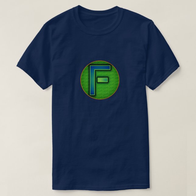 Camiseta Insígnia "F" Super Hero (Frente do Design)