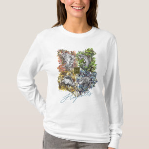 Camiseta Insígnia Floral Gráfica HOGWARTS™