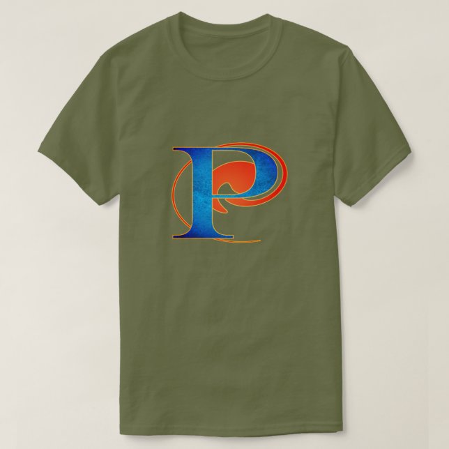 Camiseta Insígnia "P" Super Hero (Frente do Design)