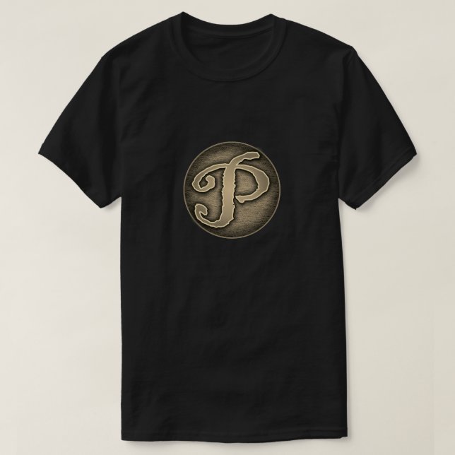 Camiseta Insígnia "P" Super Hero (Frente do Design)